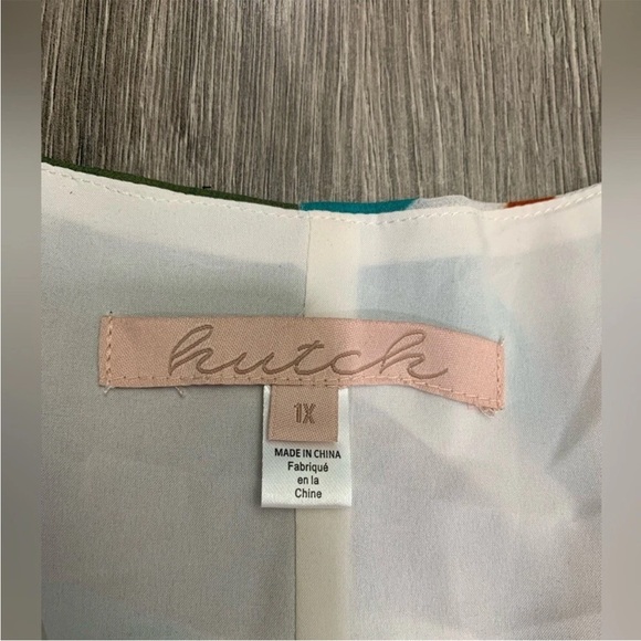 Anthropologie Hutch Sz 1X Elysees Geometric Wrap Maxi Dress Long Sleeve BNWOT - Picture 5 of 10